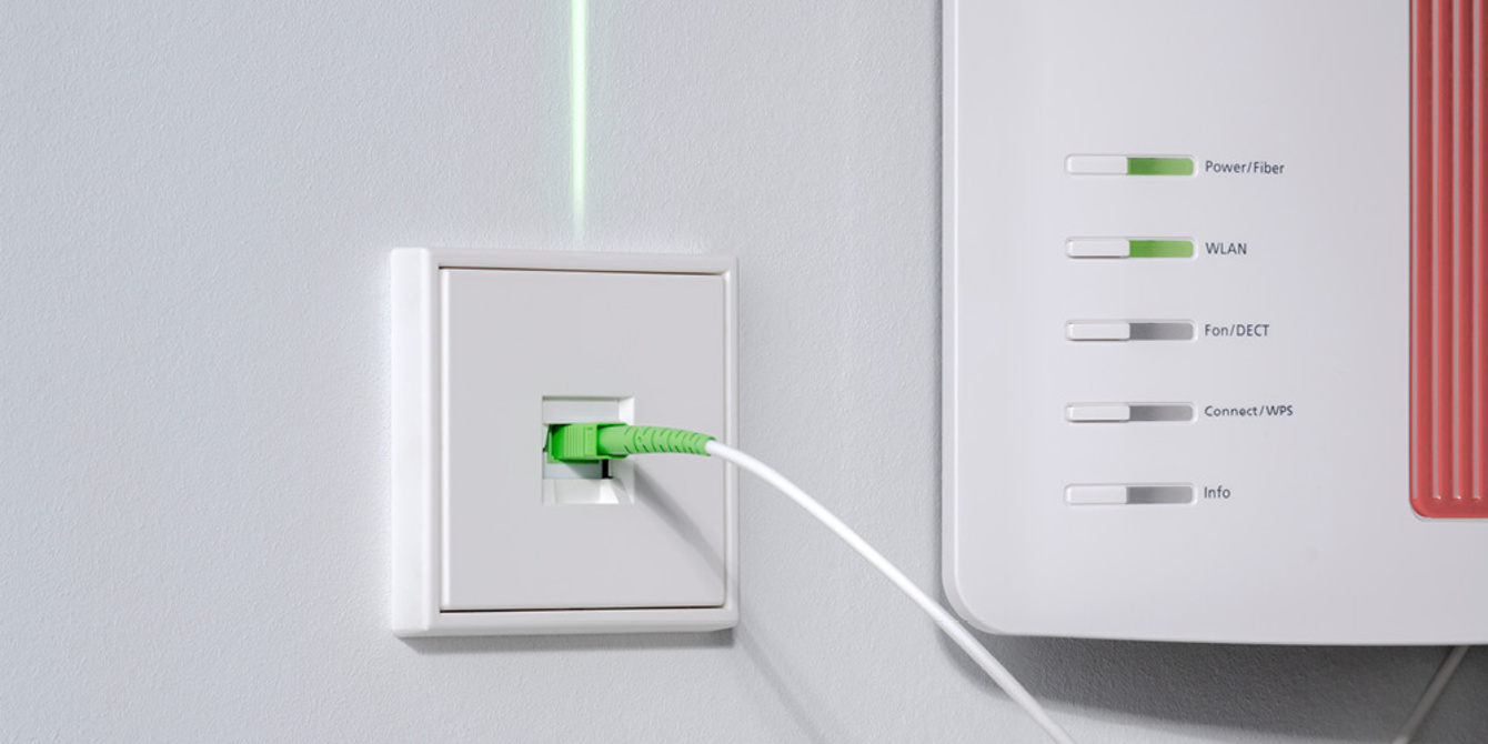 Die neuen Glasfaser-Anschlussdosen bei Elektro Krieg in Sondershausen